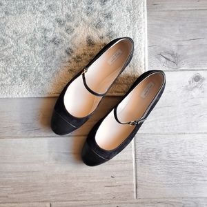 NEW Cole Haan Phoenix Ballet Cap Toe Suede Flats